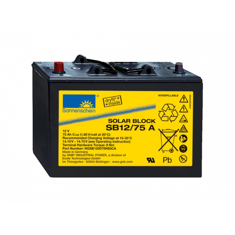 Sonnenschein GEL SB Solar 1200 Ciclos Batería 12 V MonoBlock